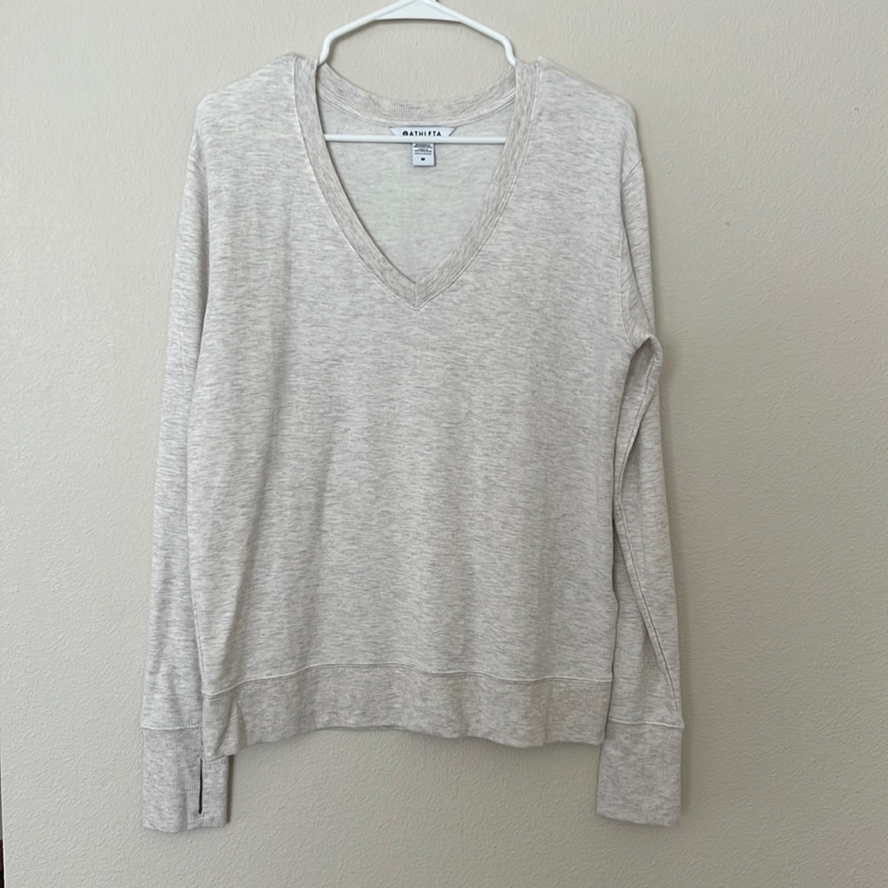 NWOT Athleta Sunrise v-neck sweatshirt